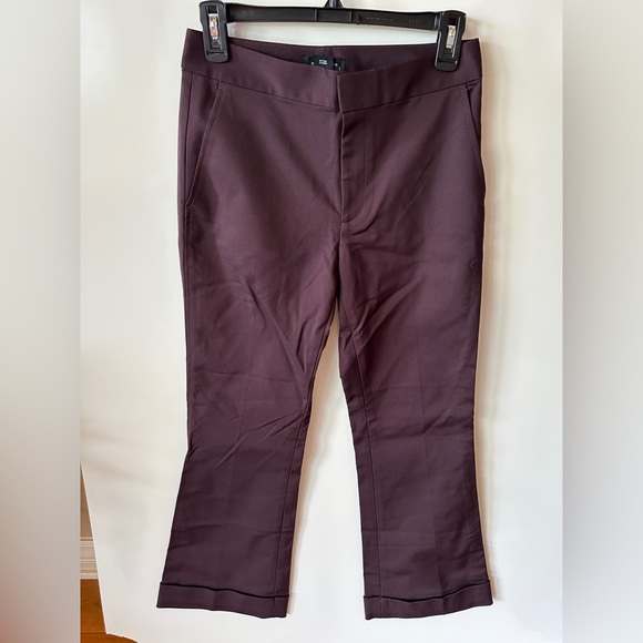 club monaco dress pants Club Monaco Women 6 Black Italian Tropical Wool Slim Tapered Dress Pants